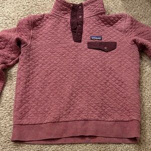 Patagonia Kids' Quilted Pullover - Mauve